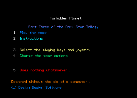 Dark Star 3 - Forbidden Planet