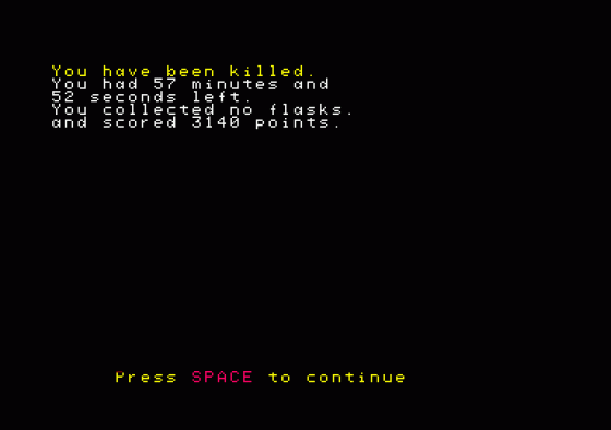 On The Run Screenshot 11 (Amstrad CPC464)