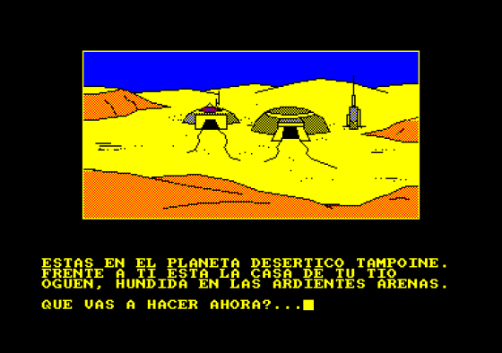 La Guerra De Las Vajillas Screenshot 1 (Amstrad CPC464)