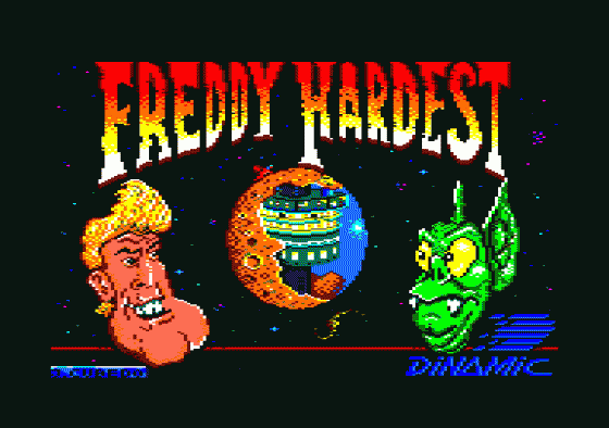 Dos Por Uno Freddy Hardest Plus Phantis Screenshot 1 (Amstrad CPC464)