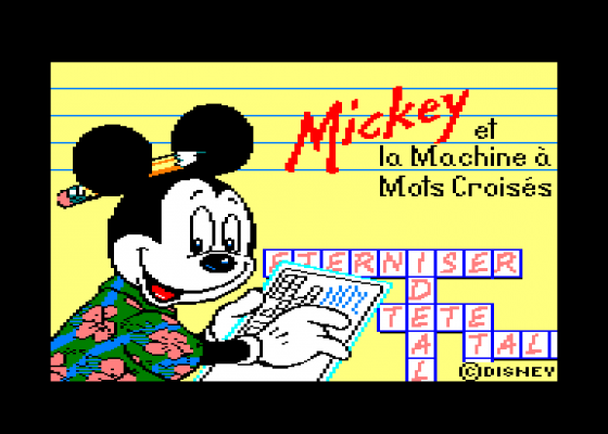 Mickey Et La Machine A Mots Croises