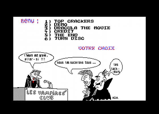 Dracula Fanz Issue 1 Screenshot 5 (Amstrad CPC464)