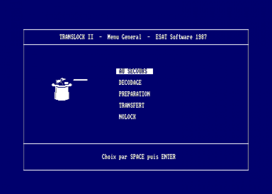 Translock II version 2.5 Screenshot