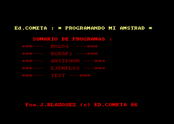 Programando Mi Amstrad 2