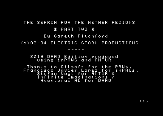 The Search For The Nether Regions Screenshot 5 (Amstrad CPC464)