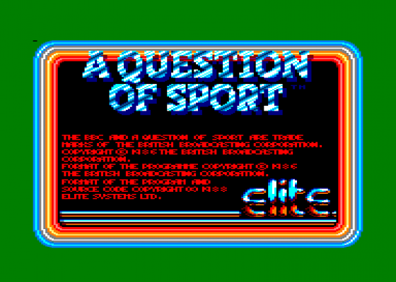 A Question Of Sport