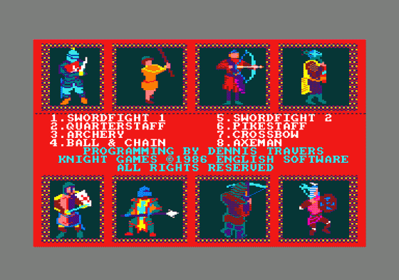 Knight Games Screenshot 5 (Amstrad CPC464)