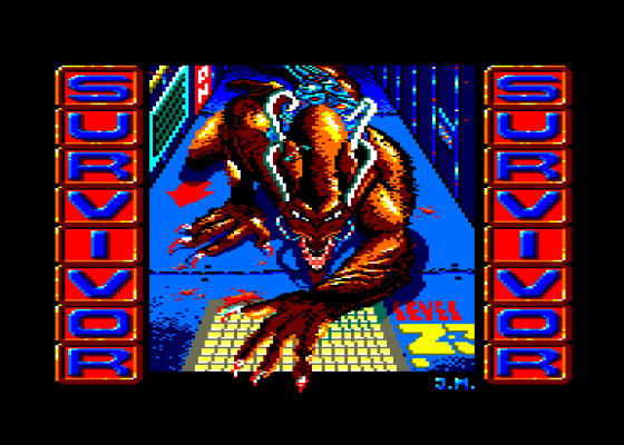 Desperado + Survivor Screenshot 1 (Amstrad CPC464)