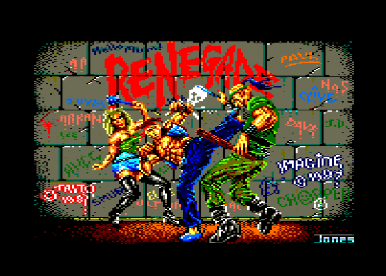 Renegade + Wizball Screenshot 1 (Amstrad CPC464)