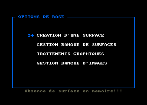 Explorateur III Screenshot 1 (Amstrad CPC464)
