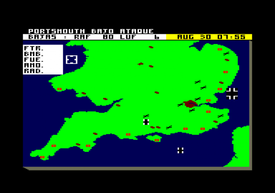 La Bataille D'Angleterre Screenshot 5 (Amstrad CPC464)