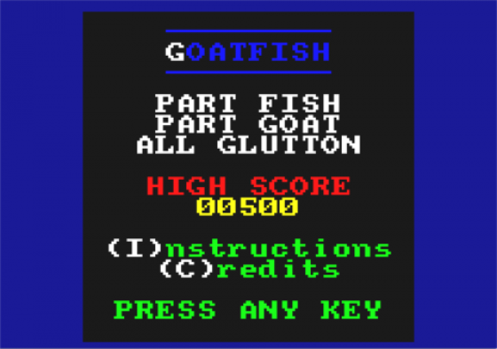 GoatFish Screenshot 11 (Amstrad CPC464)