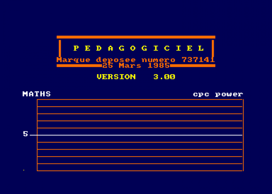 Pedagogiciel - Calcul 6eme Screenshot 5 (Amstrad CPC464)