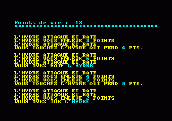 Faial Chevalier Du Levant Screenshot 5 (Amstrad CPC464)