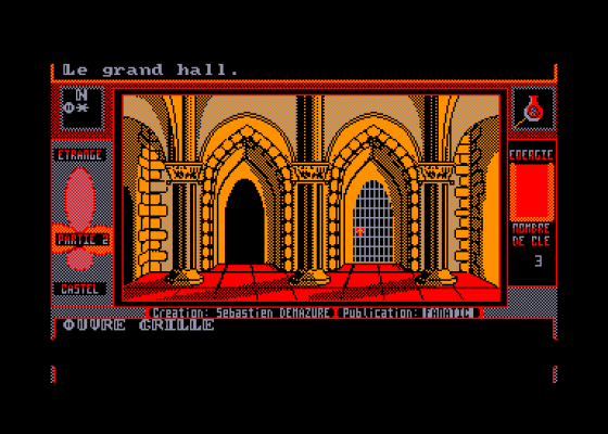 Etrange Castel Screenshot 5 (Amstrad CPC464)