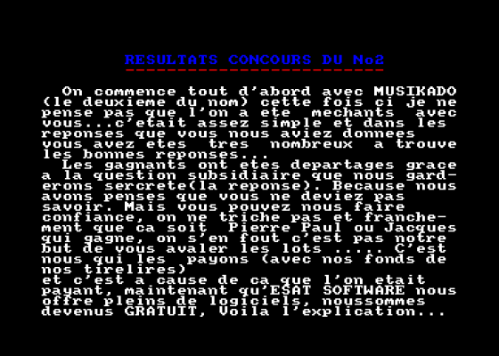 Fanatic Issue 3 Screenshot 5 (Amstrad CPC464)