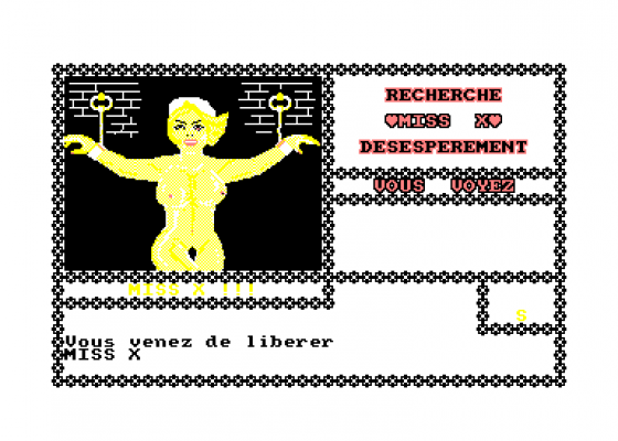 Recherche Miss X Desesperement Screenshot 5 (Amstrad CPC464)