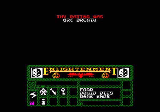 Druid II: Enlightenment Screenshot 7 (Amstrad CPC464)