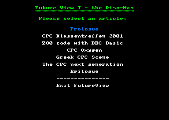 FutureOS - Future View-I
