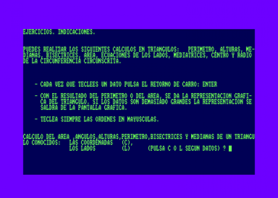 Geometria 1 Screenshot 5 (Amstrad CPC464)