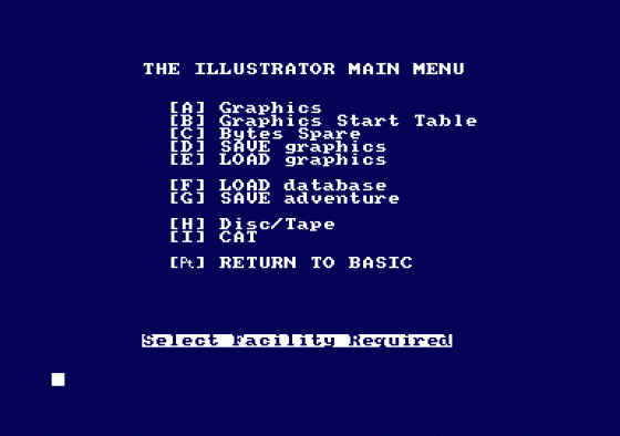 The Illustrator Screenshot 1 (Amstrad CPC464)