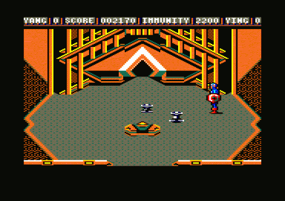 Captain America In The Doom Tube Of Dr. Megalomann Screenshot 5 (Amstrad CPC464)