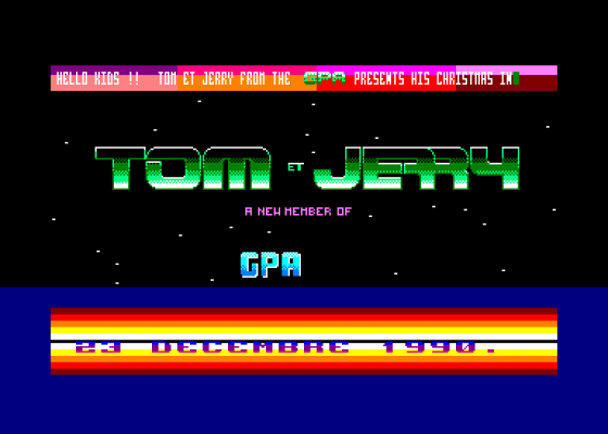 GPA Cracks Intro Screenshot 5 (Amstrad CPC464)