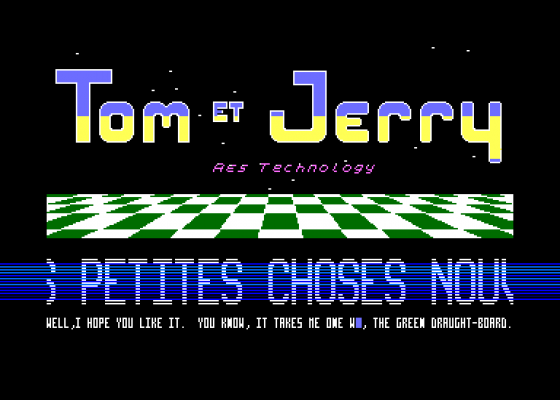 Tom et Jerry's Crack Intros Compilation Screenshot 5 (Amstrad CPC464)