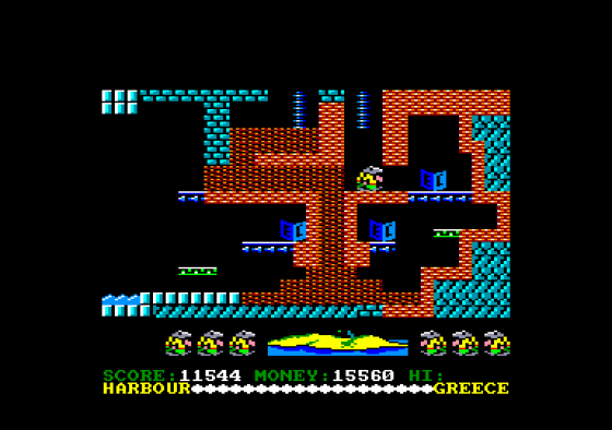 Auf Wiedersehen Monty Screenshot 5 (Amstrad CPC464)