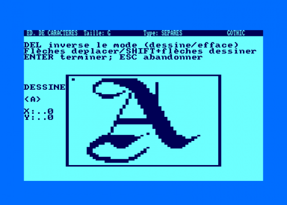 L'Ecrivain Screenshot 5 (Amstrad CPC464)