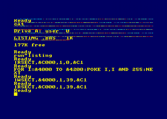 Deulignes 150 Screenshot 1 (Amstrad CPC464)