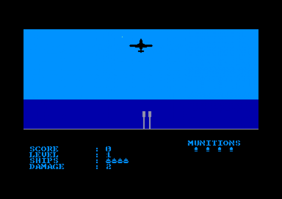 Beach Raid Screenshot 1 (Amstrad CPC464)