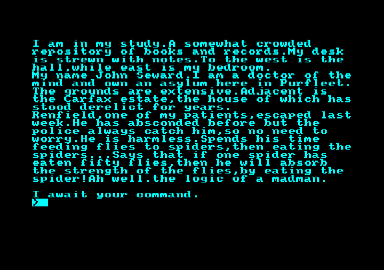 Dracula Screenshot 5 (Amstrad CPC464)