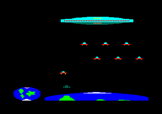 Invasion Galactic Screenshot 1 (Amstrad CPC464)