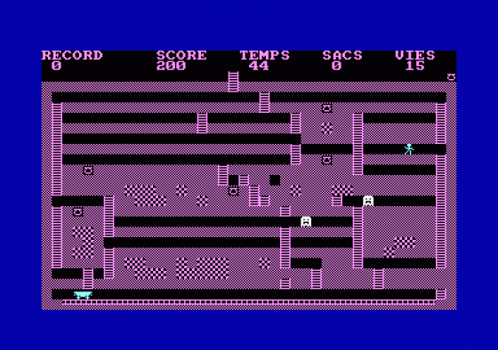 La Mine Hantee Screenshot 1 (Amstrad CPC464)