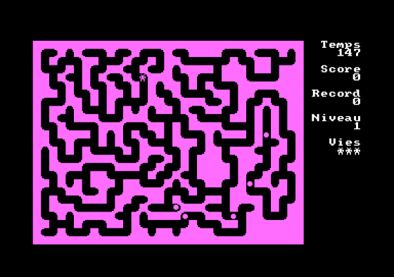 Le Labyrinthe Fou Screenshot 1 (Amstrad CPC464)