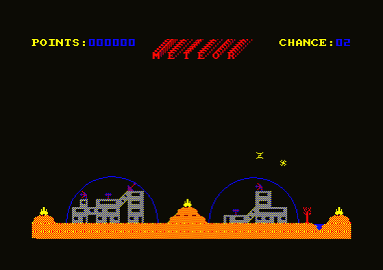 Meteor 1 Screenshot 1 (Amstrad CPC464)