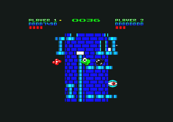 Nebulus Screenshot 8 (Amstrad CPC464)