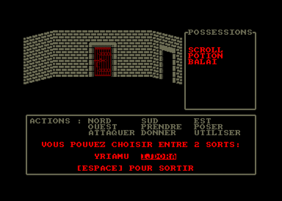 Graal Screenshot 5 (Amstrad CPC464)