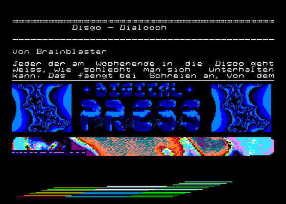 Digital Press Issue 1 Screenshot 5 (Amstrad CPC464)