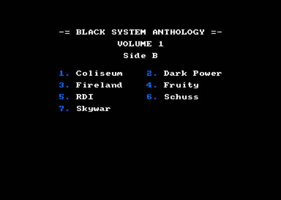 Black System Anthology Volume 1