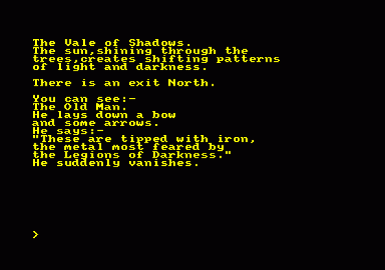 Forest At World's End Screenshot 5 (Amstrad CPC464)