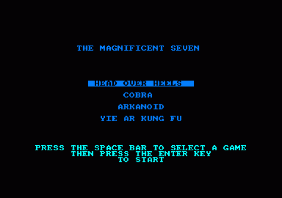 The Magnificent Seven Screenshot 1 (Amstrad CPC464)