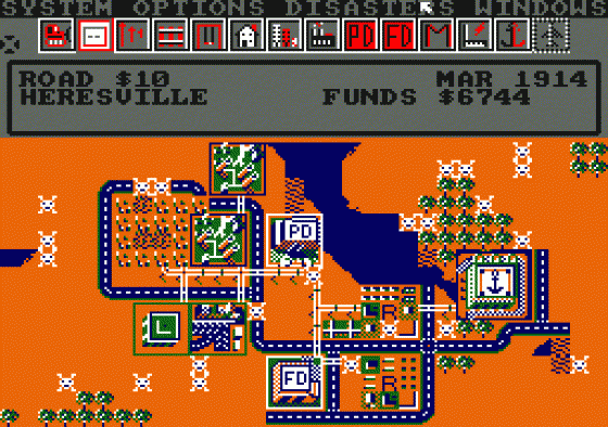 Sim City Screenshot 11 (Amstrad CPC464)