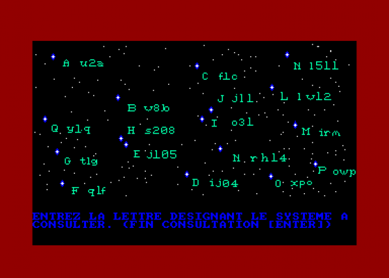 Prophetie - Les Marches De La Galaxie Screenshot 5 (Amstrad CPC464)