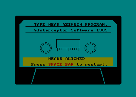 Tape Head Azimuth Program