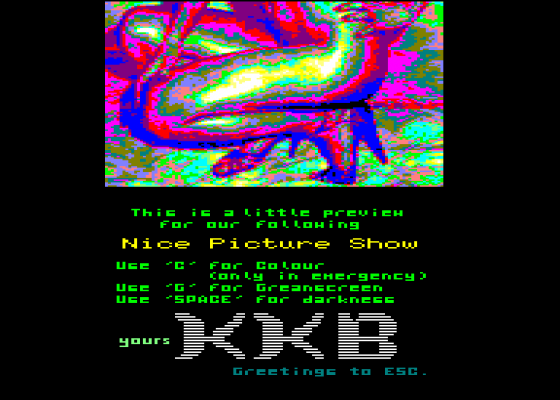 Nice Pictures Show Preview Screenshot 5 (Amstrad CPC464)