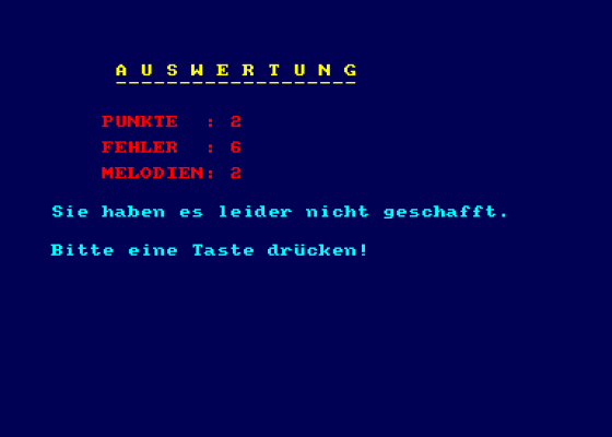 Konzert Screenshot 5 (Amstrad CPC464)