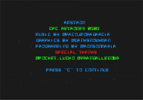 Amstron Screenshot 9 (Amstrad CPC464)