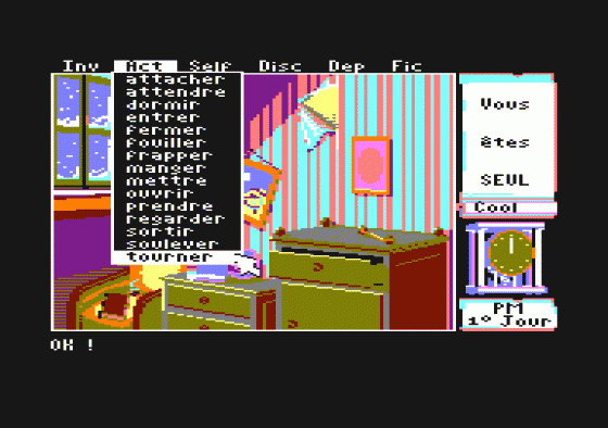 Mortville Manor Screenshot 5 (Amstrad CPC464)